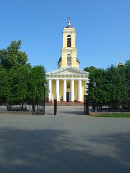 Entrance in Peter and Pavel's Cathedral in Gomel