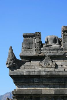 Part of architecture in Borobudur, Indonesia