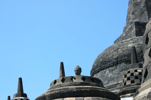 Part of architecture in Borobudur, Indonesia