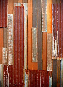 background image of rusty corrugated iron sheets