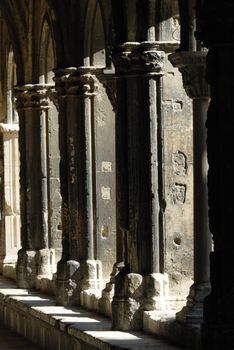 Cloister of the ancient church of Saint Trophime - Arles, Provence, France