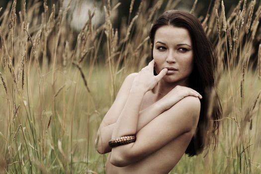 nude woman in the rye