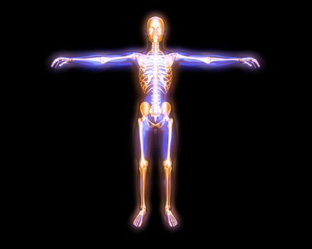 3D rendered visualization of the energy / astral body.