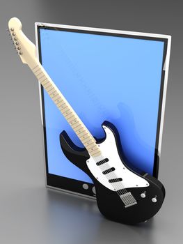 A Tablet PC / Pad. 3D rendered illustration.