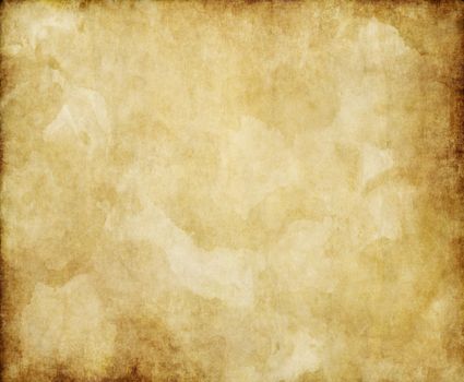 a sheet of old vintage parchment paper background texture