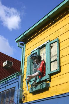 Historical building in the famous Neighborhood of "La Boca" in Buenos Aires, Argentina.