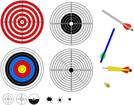 Raster: Shooting targets, impacts and projectiles