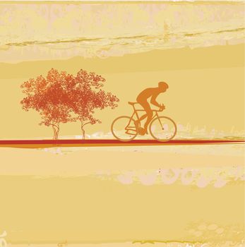 Cycling Grunge Poster Template vector