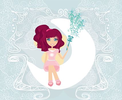 beautiful fairy vector graphic