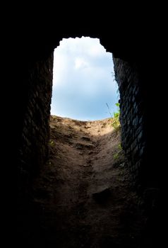 exit from the dungeon of old castle