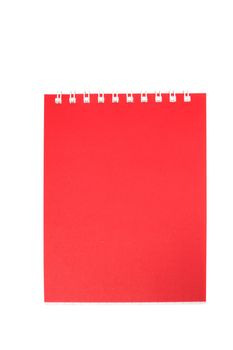 An image of notebook on white background