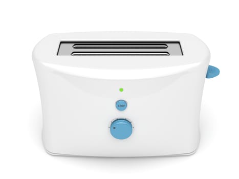 Modern toaster on white background