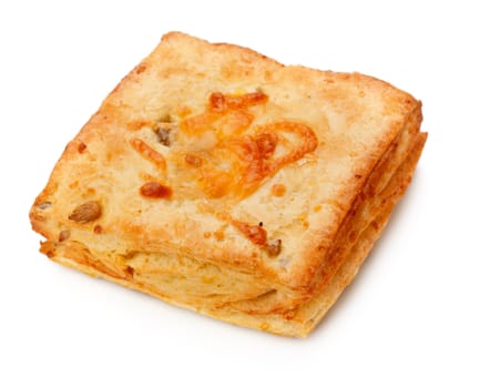 cheese pie isolated on a white background