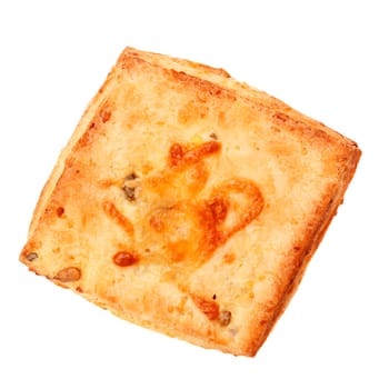 cheese pie isolated on a white background