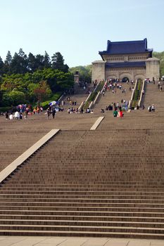 Sun Yat-sen Mausoleum in Nanjing, China.