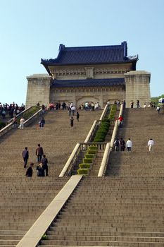Sun Yat-sen Mausoleum in Nanjing, China.