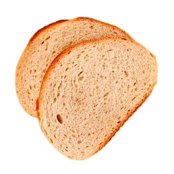 Fresh sliced bread isolated on a white background