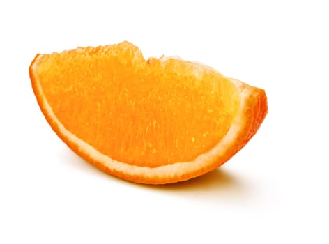 orange slice isolated on a white background