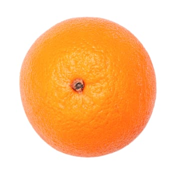 single orange isolated on a white background