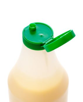 bottle of mayonnaise isolated on white background