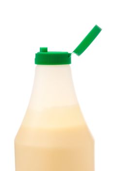 bottle of mayonnaise isolated on white background