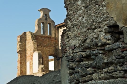 Snapshot of the city of Livorno, on the Italian coast.