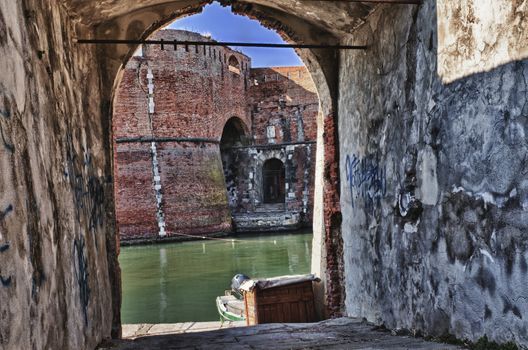 Snapshot of the city of Livorno, on the Italian coast.