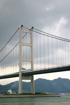 Tsing Ma Bridge in Hong Kong