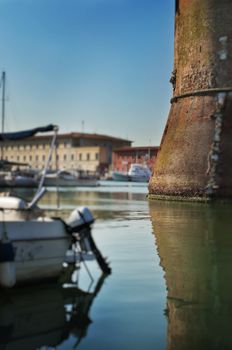 Snapshot of the city of Livorno, on the Italian coast.