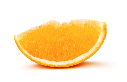 orange slice isolated on a white background