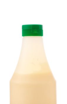 bottle of mayonnaise isolated on white background
