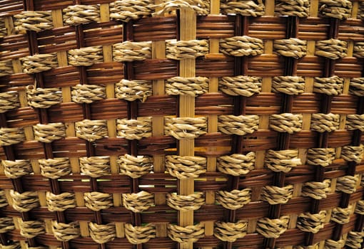 Beige and brown woven fibres as a natural background