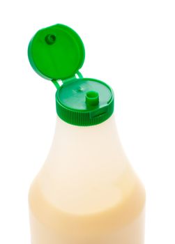 bottle of mayonnaise isolated on white background