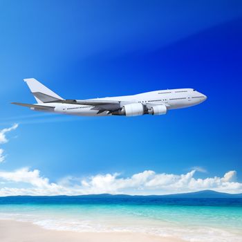 Travel to the tropical countries by plane
