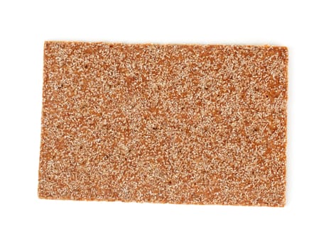 rye crisp cracker isolated on white background