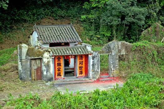 Chinese old village and houses