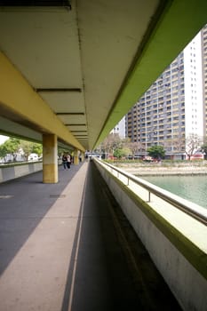 Footbridge at day