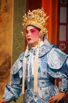 Cantonese Opera in  Mui Wo water lantern festival, Hong Kong