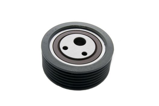 a metallic bearing on a white background