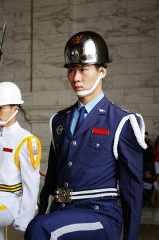 TAIWAN - MAY 29, Changing guard in Chiang Kai-shek Memorial Hall, Taiwan on 29 May, 2009.