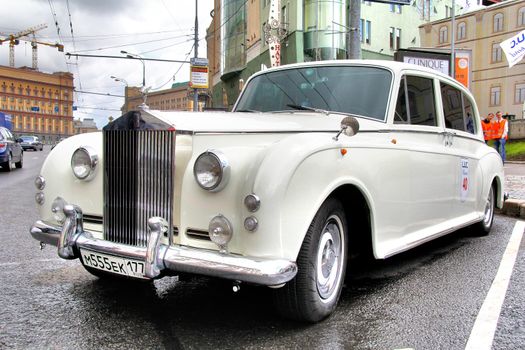 MOSCOW, RUSSIA - JUNE 3: English motor car Rolls-Royce Phantom competes at the annual L.U.C. Chopard Classic Weekend Rally on June 3, 2012 in Moscow, Russia.