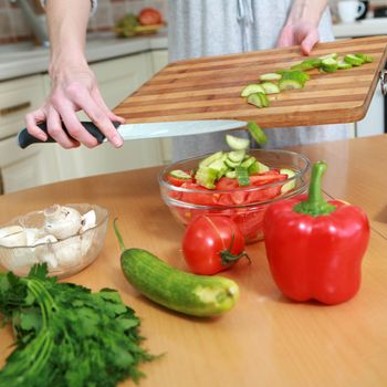 An image of vegetables for dietical salad