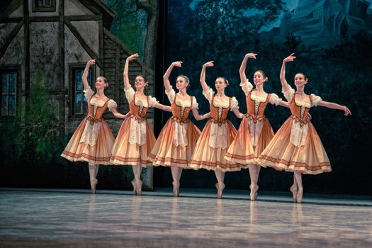 PRAGUE, CZECH REPUBLIC - APRIL 6: The Prague State Opera ballet ensemble presents the traditional version of Giselle on April 6, 2011 in Prague