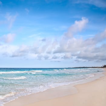 beach at Caribbean sea