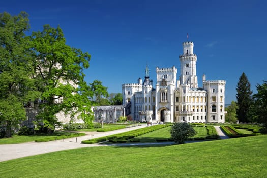 bohemian castle Hluboka nad Vltavou, Czech Republic