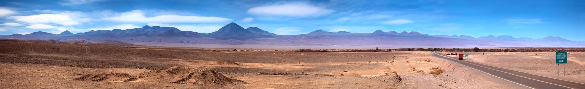 panoramic view of San Pedro de Atacama, Chile