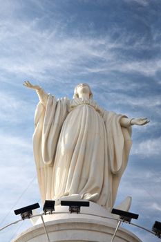 Virgin Mary on San Cristobal hill, Santiago, Chile