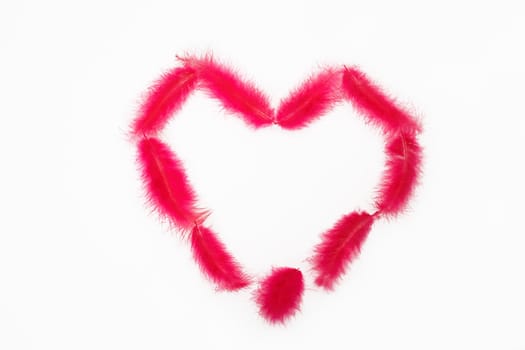 heart from feathers