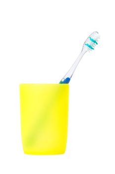 toothbrush in a cup