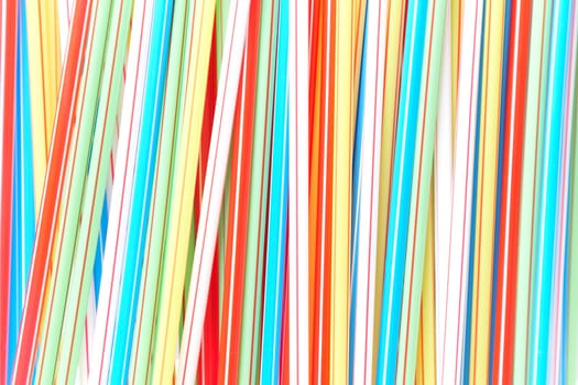 color straws as a background